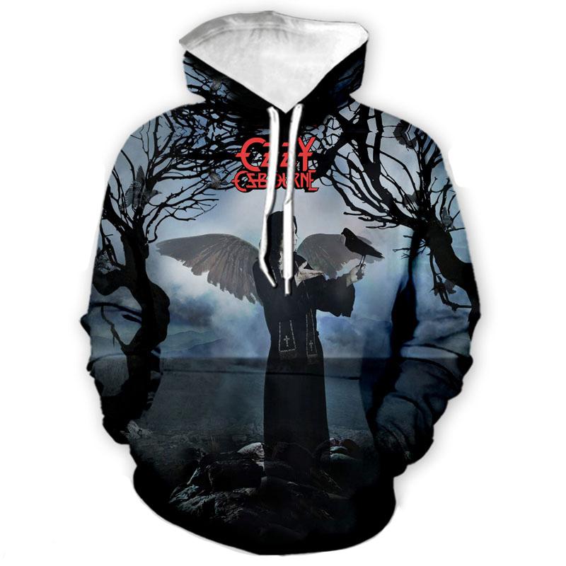 Neue Ozzy Osbourne Hoodies 3D-Druck Herren Damen Übergroße Kapuzenpullover Harajuku Pullover Lässige Oberteile Trainingsanzüge Herrenbekleidung