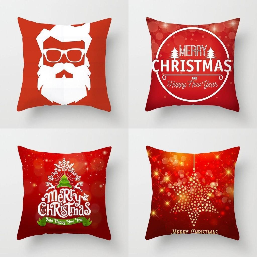 Cozy Christmas Cushion Cover In Soft Peach Skin Velvet For Festive Home Decor