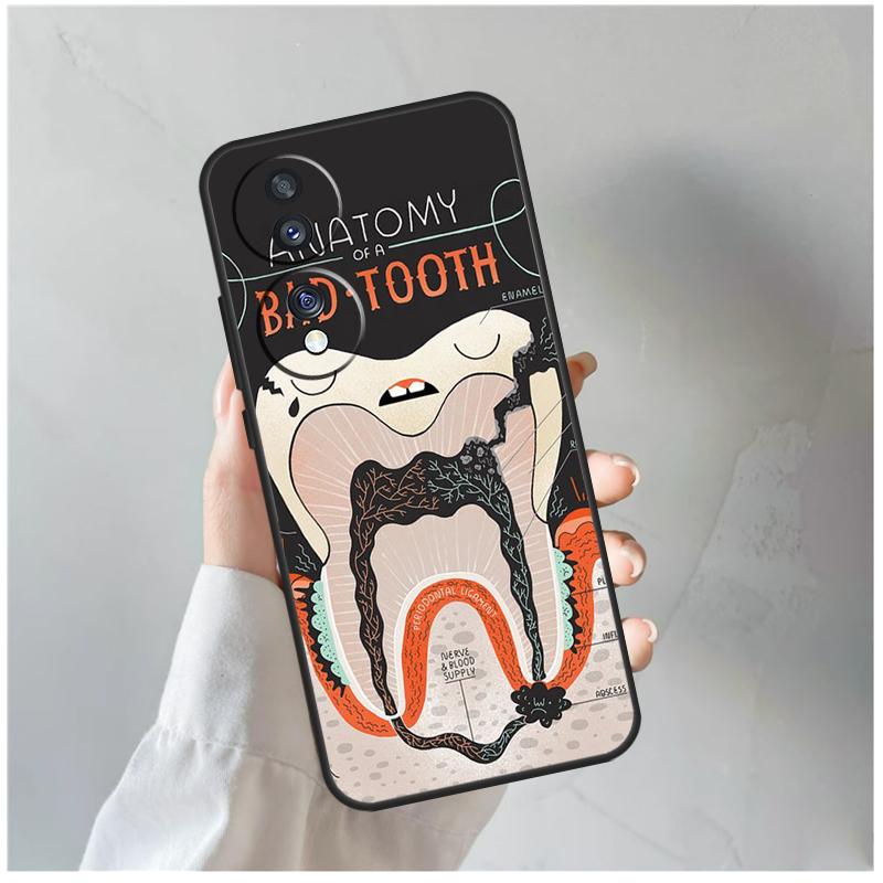 Human Tooth Anatomy For Honor Magic 8 7 6 5 Pro Case For Honor 400 200 Lite 90 70 50 X8c X8b X9a X9b X9c X9d Win