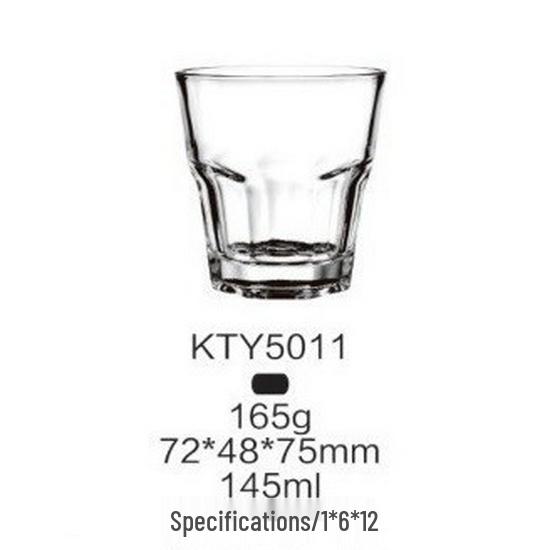 Lizun Glassware Octagonal Beer Mug & Square Whiskey Glass Set