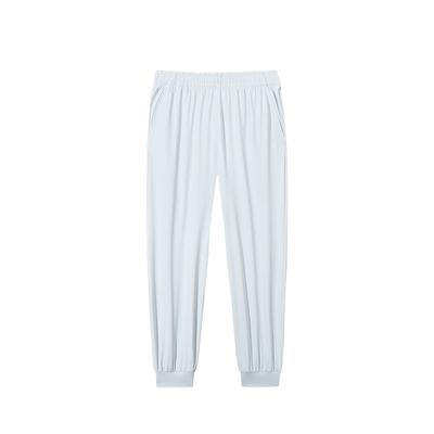 Casual Simple Solid Color Tapered Knit Sports Pants Women Bottoms Dream-Shadow-Blue 962527301-3