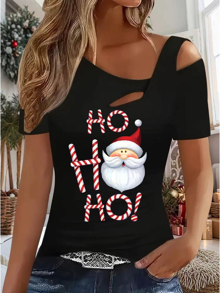 Women's New Casual  Top  Christmas  Halloween Christmas Gift Tops Shirt Blouse