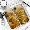 Mythical Golden Dragon For IPhone 17Pro Max 16 17 Pro 15 Pro 14 13 Plus 12 Mini 11Pro Max XR 16E 17Air Golden Glass Phone Case