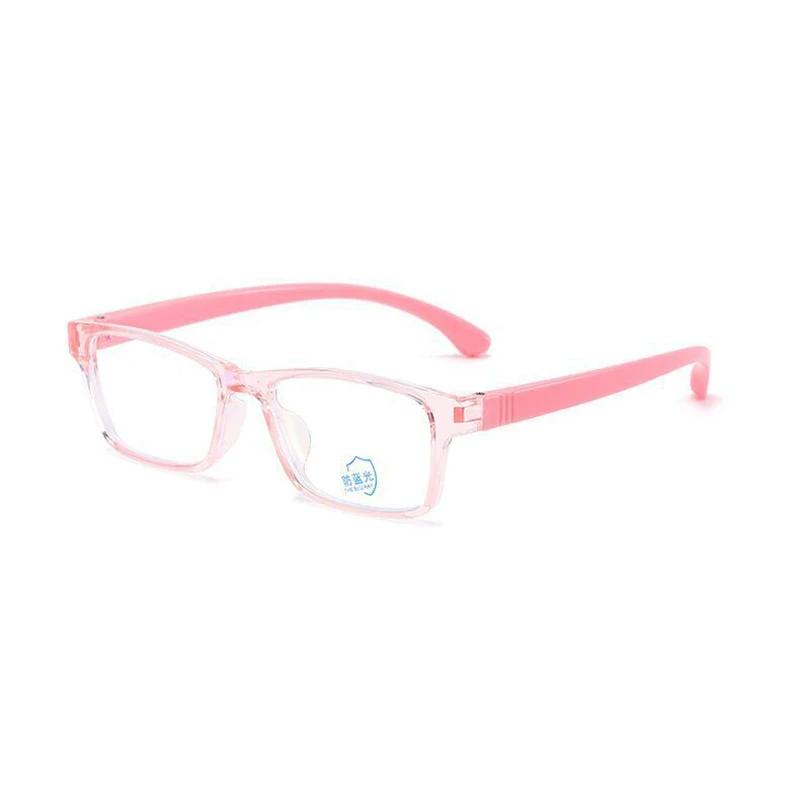 Kids Computer Glasses Blue Light Blocking Filter Gaming Goggles Silicone Frame Eyeglasses Child Anti-Blue Ray Protect Eyewear