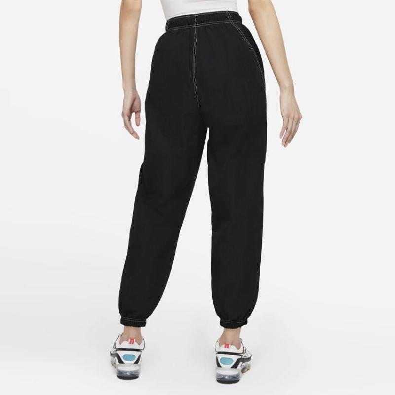 Nike NSW Repeat Swoosh GX Gewebte Lässige Lockere Jogginghose Damen Unterteile Schwarz DD5573-010