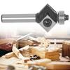 8mm Shank 45 Degree Chamfer Edge Forming Router Bit Bevel Flush Trim Bit Woodworking Milling Cutter Bits Cutter Tool