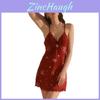 Satin Sleepwear Set For Women With Lace Trim And Deep V Neck For Comfortable Nightwear