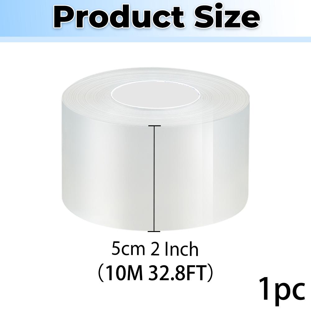 Kitchen Waterproof Mildew Strong Bathroom Toilet Crevice Strip Transparent Adhesive Tape Pool Water Seal