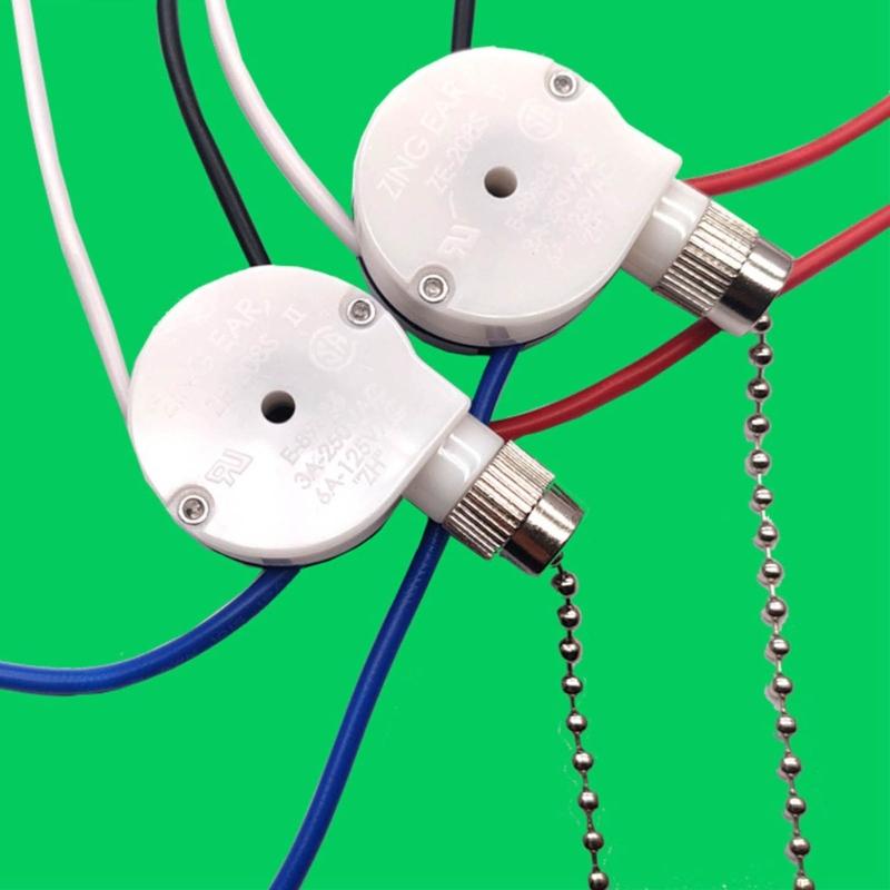 Interruttori per Ventilatore da Soffitto Aggiornati ZE-208s 3 Velocità 4 Fili Interruttori Luce Ventilatore Sostituire