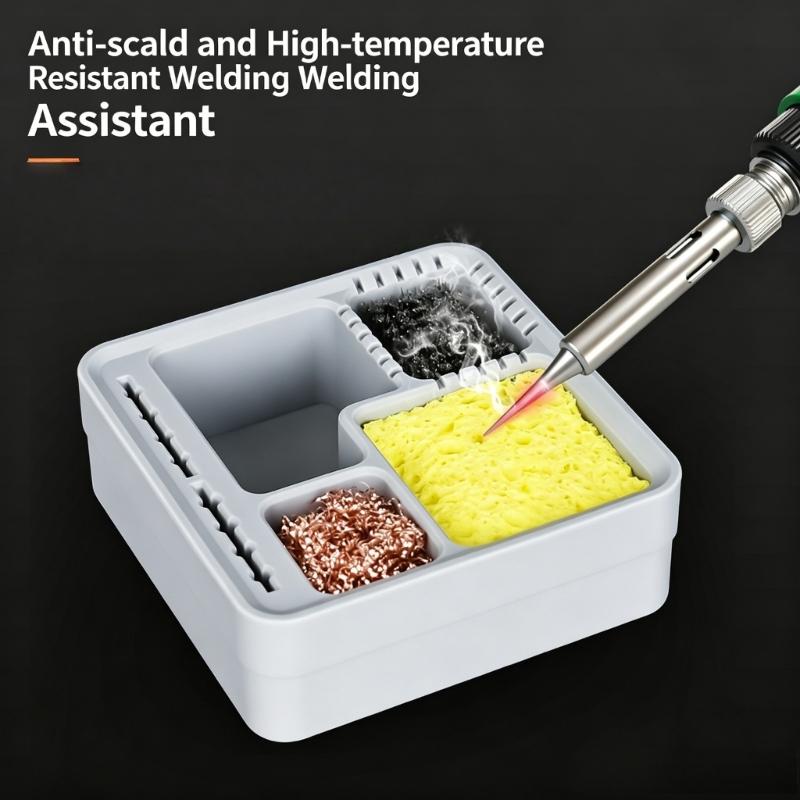 Heat Resistant Silicone Solder Scrap Container Welding Debris Tray For High Temperature Soldering Tasks