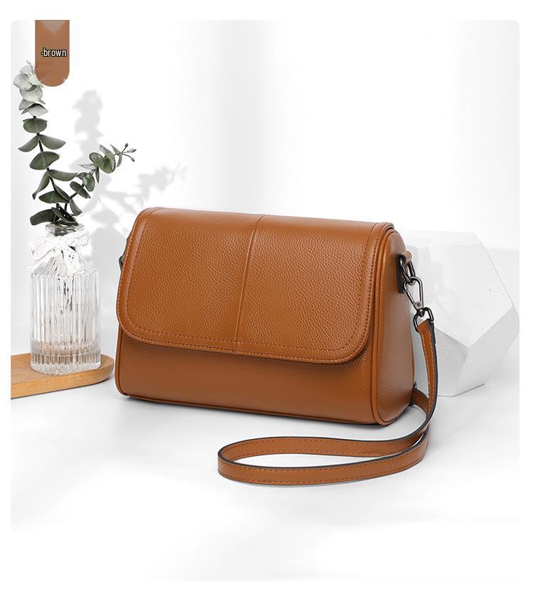 2025 Women's Large Capacity Soft Leather Crossbody Backpack with Magnetic Buckle Flap