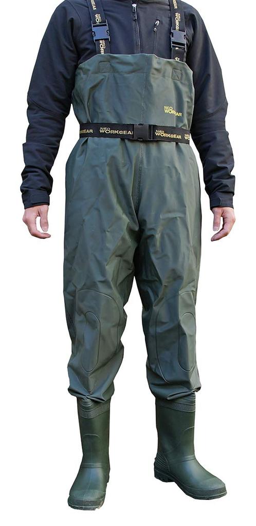 PVC waders with knee Neo Work long fully chest with chest pads 2500 PVC pads, Gear, boots, waterproof, high, (26cm, waders)