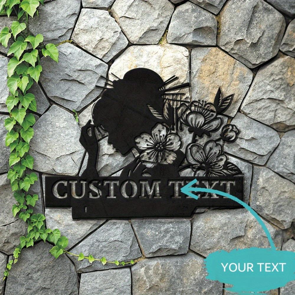 Tin Sign Anime Character Custom Name Metal Wall Art Home Decor