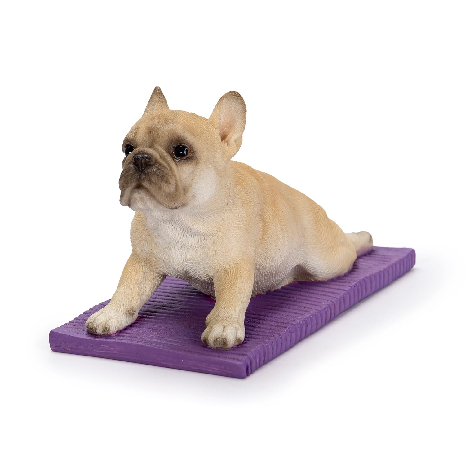 

Убия Французский бульдог Йога Отжимания 11,5 x 6 x 7 см Кукла Фигурка Животное Садовое украшение Собака H23167