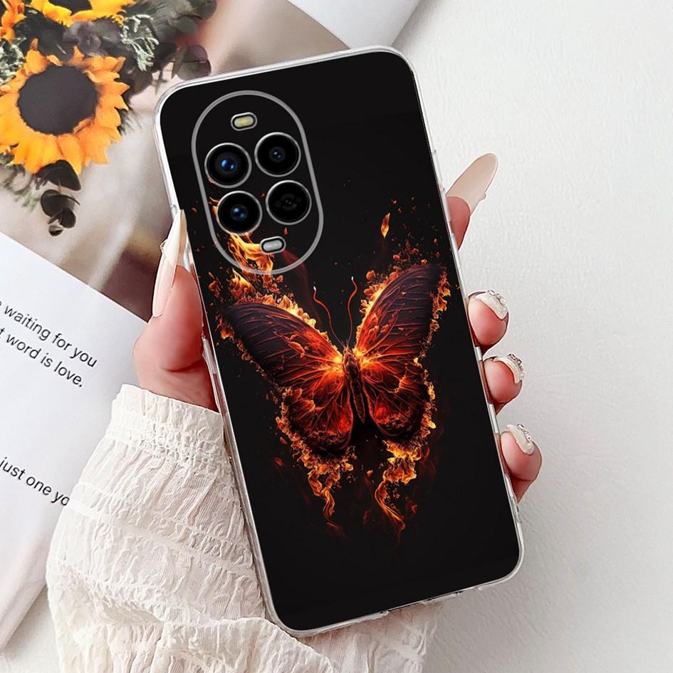 For Huawei Nova 13 Case Nova13 5G Cover BLK-AL80 Funda Popular Flower Butterfly Soft Clear Silicone Cases For Nova 13 Pro Bumper