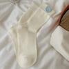 Female Spring and Autumn Sweet Wool Love Flanging Boneless Tube Pile Socks