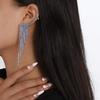 Women Tassel Crystal Earrings Long Fashion Geometric Rhinestone Earrings Jewelry