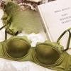 Lace Bras 1/2 Cup Thin Soft Push Up Bras For Women's Underwear Wireless Black White Girls Bras Wife Gifts Fashion Lady Inner Tops Sexy Bras