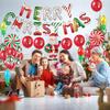 Christmas Balloon Set Colorful Festive Home Decor Party Balloons Holiday Decorations for Wall Door Tree Patio Indoor Living Room