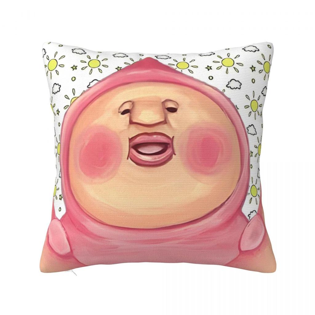 K-Kobito Zukan Peach Pillow Cover Fashion Pillow Case For Wedding Party Home Decor Cushion Cover Square Graphic Pillowcases Gift