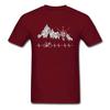 Cycle Life Heartbeat Biker Tshirt Mountain Forest Hiking Printed Tops & Tees Compass Bike Casual Funny T-shirts 100% Cotton
