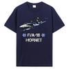 Vintage Flying F18 Hornet Navy Aviation Pilot Gift Tshirt Tees Unisex Cottno T Shirt Streetwear