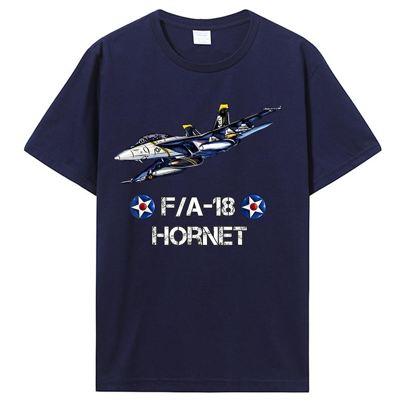 Vintage Flying F18 Hornet Navy Aviation Pilot Gift Tshirt Tees Unisex Cottno T Shirt Streetwear