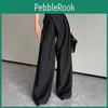Wideleg Pants Koreanstyle Highwaist Springautumn For Women Draped Slimming Relaxed Suit Trousers Floorlength