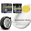 Car Tire Shine Coating Nourishing Cream Plastic Rubber Tire Retreading Anti-Aging Auto Wheel Maintenance Restore Tire Black 100g