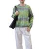 Autumn and winter new gradual change of color twist design sweater pullover loose sweet soft waxy knitted sweater top women