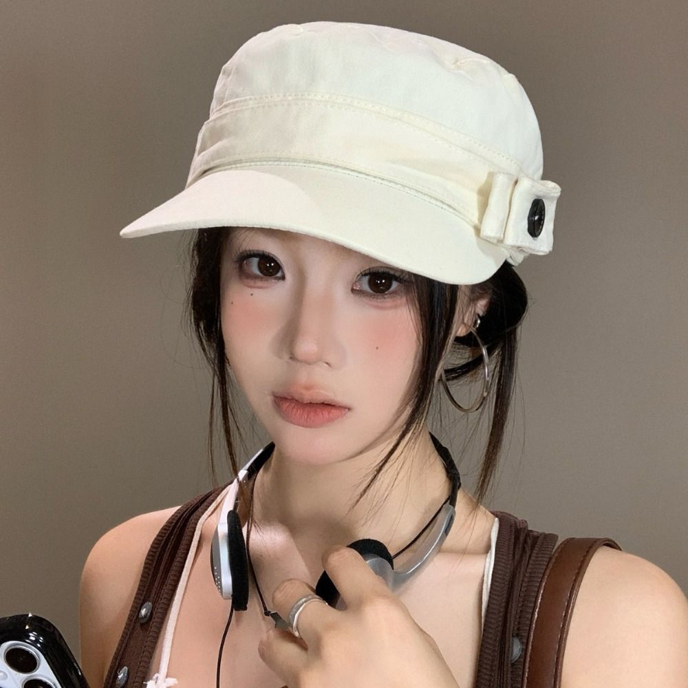 Cloth Equestrian Hat Cotton Retro Painter Hat Casual Flat Cap  Autumn