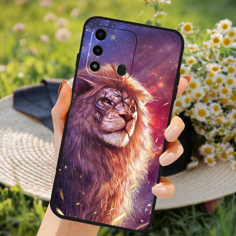 For Tecno Spark GO 2022 Case 2024 Cat Cartoon Soft TPU Silicone Phone Case For Tecno Spark 8C Cover Protective Spark8C KG5k KG5j