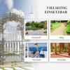 Black Metal Rose Arch, Trellis for Climbing Plants, Garden Arch with Bench, Topped Climbing Arch, Rose Archway, Trellis for Garden