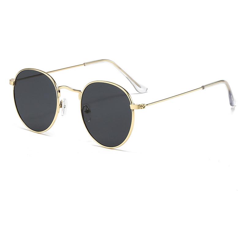 Małe owalne okulary przeciwsłoneczne dla mężczyzn i kobiet Markowy design Luksusowe do podróży Metalowe z filtrem UV400 Zielone soczewki Okulary przeciwsłoneczne Męskie damskie Oprawki 2026
