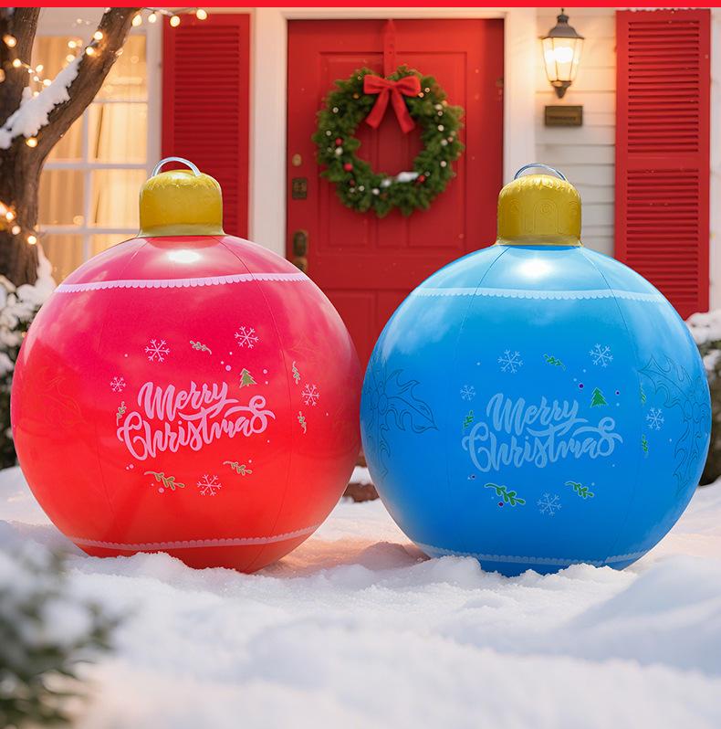 Inflatable Christmas Balls for Garden Party Atmosphere Decoration