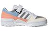 adidas Originals Forum Low Wear Resistant Non Slip Casual Skateboarding Shoes White Blue Gray Women's GZ4405