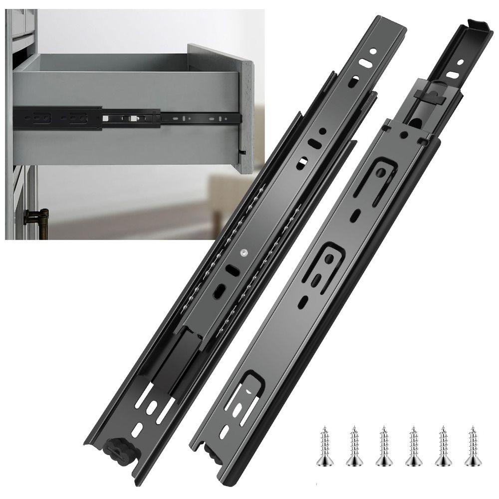 Heavy Duty Drawer Slides Smooth Operation Ball Bearing Drawer Rails  Office Furniture