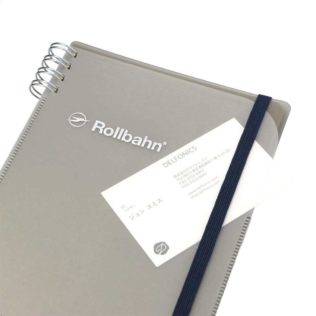 [Reise-Rollbahn] [Delfonics] Rollbahn Flexible Hülle 360° Klarsichtfach L (Klares Grau)