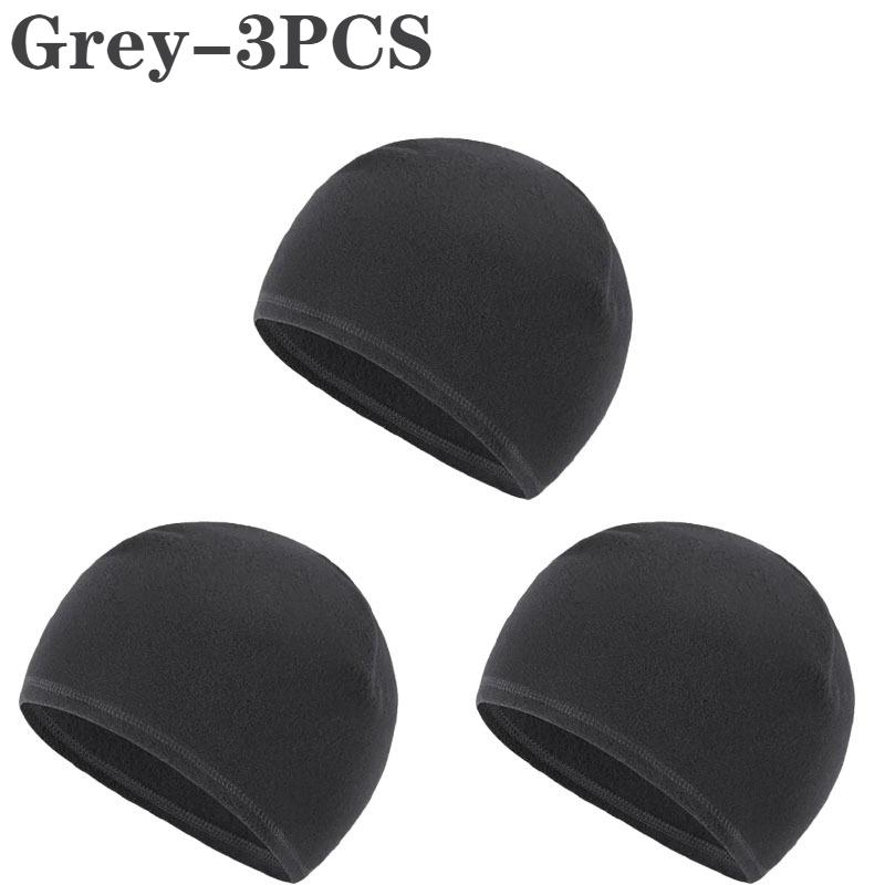 1-5PCS Unisex Winter Skull Cap Soft Polar Fleece Beanie Thick Warm Windproof Ski Hat Outdoor Cap Suitable for Both Men and Women