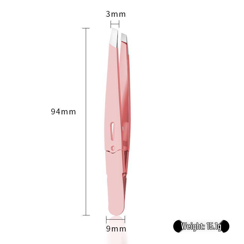 

Премиальные пинцеты из нержавеющей стали со скошенным кончиком для выщипывания бровей и бороды