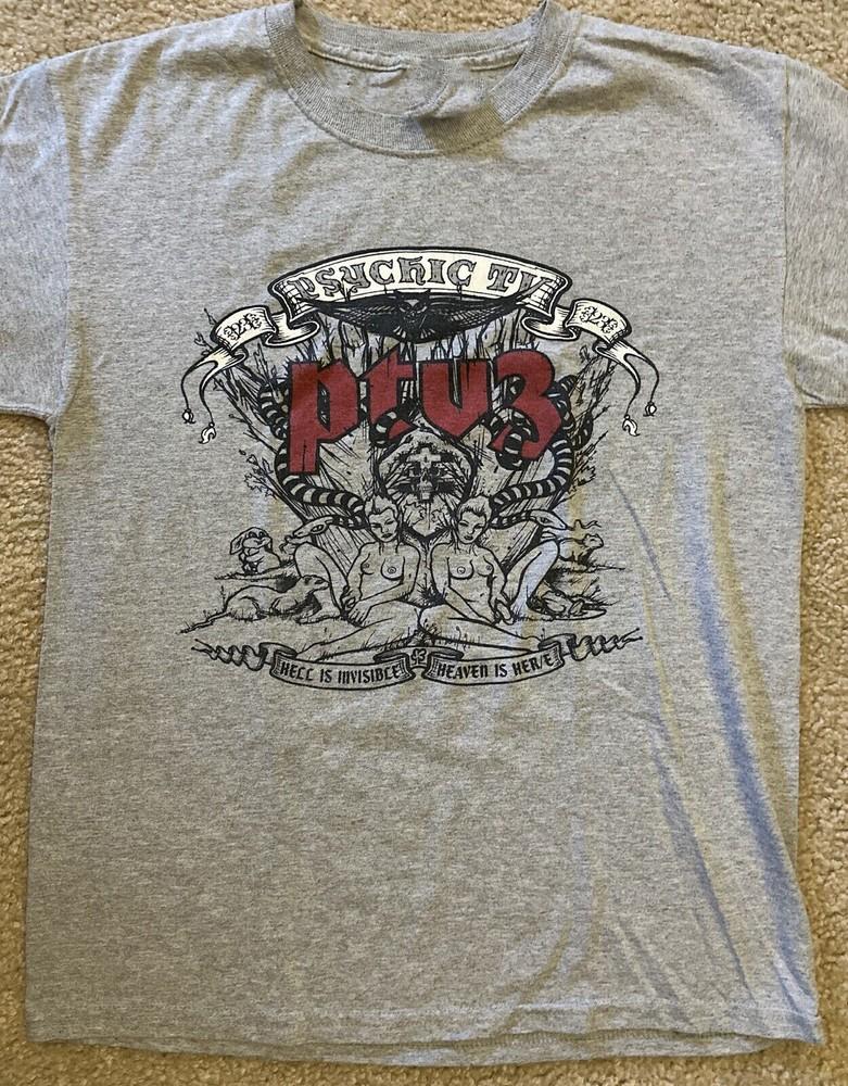 PSYCHIC TV Band Gray Classic Unisex Cotton T-SHIRT S-5XL BO712 Unisex T-Shirt XL