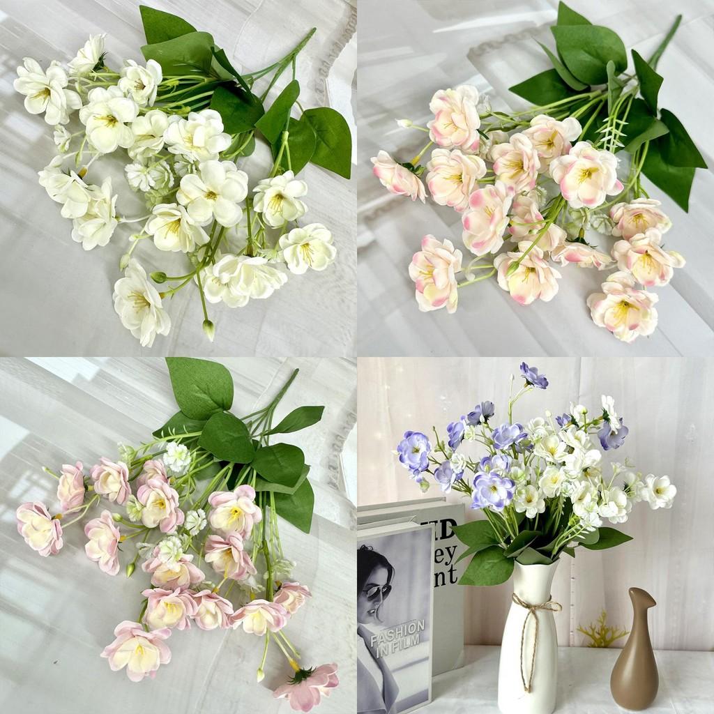 Mimosa Artificial Flowers Handcrafted Small Bouquet For Home Decor And Photography Props