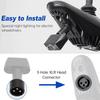 Electric Chair LED Light Universal Mounted with 3 Pin XLR Head USB Charging Port Adjustable Angle
