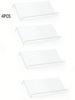 4/2 Layer Spice Drawer Organizer Adjustable Acrylic Spice Jars Rack Tray Expandable Seasoning Organizer Cabinet Kitchen Shelves