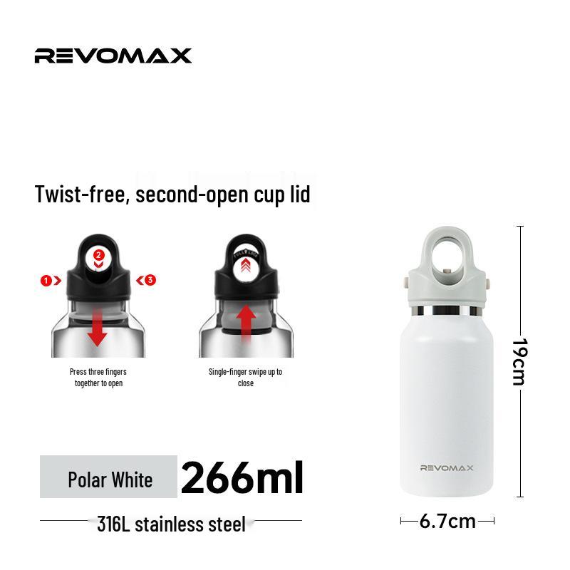 Revomax 266ML Threadless Insulated Stainless Steel Coffee Cup