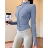 Sunscreen Clothes Stand-up Collar Tight Sports Jacket Women's Yoga Clothes Top Zipper Cardigan Running Fitness Clothes Jacket Long Sleeves