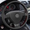 Customized Car Steering Wheel Cover Hand Sewing Non-slip Car Accessories For Volkswagen Golf 5 Mk5 Passat B6 Tiguan 2007 -