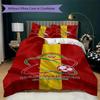 SV Zulte Waregem Pattern Bedding uilt Set uilt Cover Pillowcase Home Decoration Birthday Gift (1 * duvet cover + 2 * pillowcase without core)