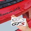 3D Metal GTS Car Stickers English Letter Car Rear Emblem Fender Side Rear Tail Trunk Badge Decal Accessories