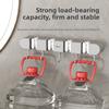 Modern Minimalist Abs Bathroom Wall Mount Mop Holder With Strong Clips And Hooks For Home Organization
